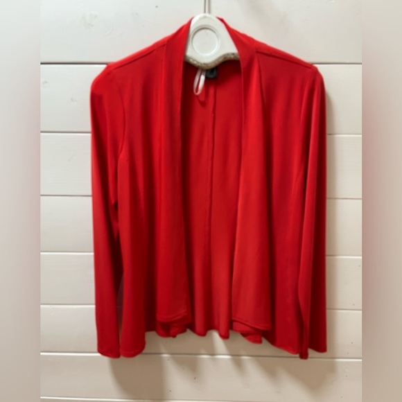 FRANK LYMAN DESIGN Red Open-Front Jacket Size 8 - Picture 1 of 8